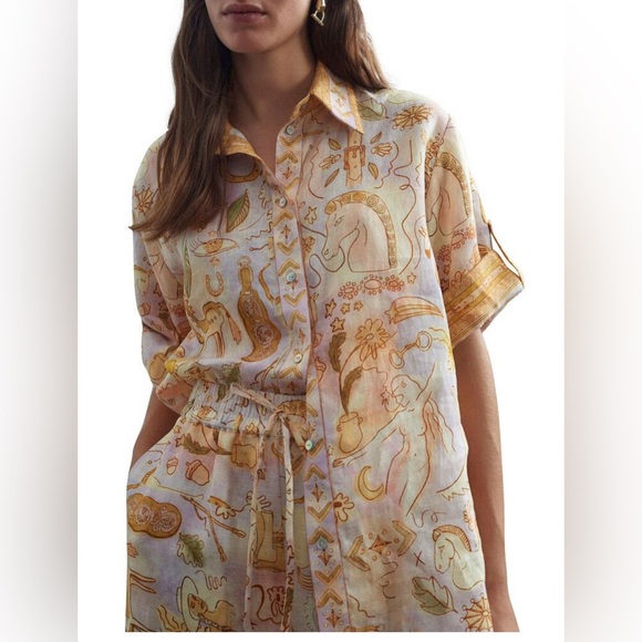 Alemais Multicolor Printed Blouse - Picture 1 of 5